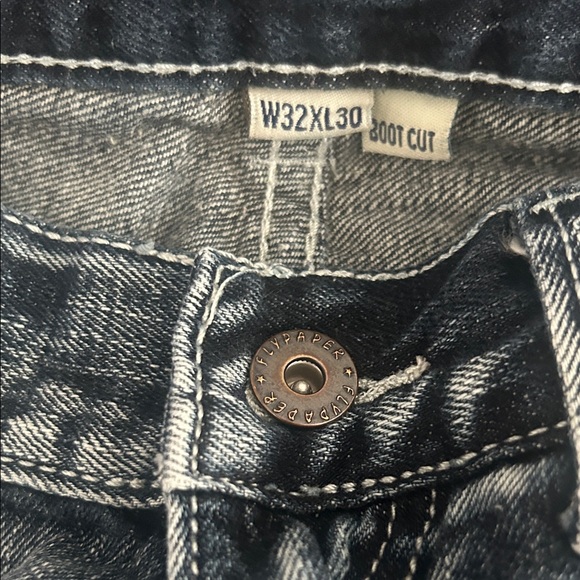 Flypaper Men's Faded Blue Bootcut Jeans - Picture 3 of 3